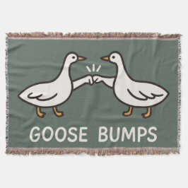 Funny Goose Bumps Cartoon | Fist Bump Geese Animal スローブランケット