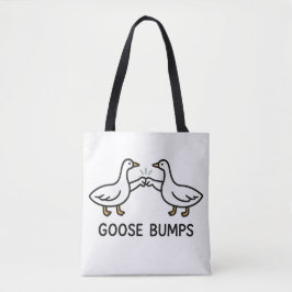 Funny Goose Bumps Cartoon, Fist Bump Geese Animal トートバッグ