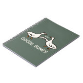 Funny Goose Bumps Cartoon | Fist Bump Geese Animal ノートブック (左側)