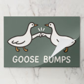 Funny Goose Bumps Cartoon | Fist Bump Geese Animal ペーパーパッド (折り畳み)