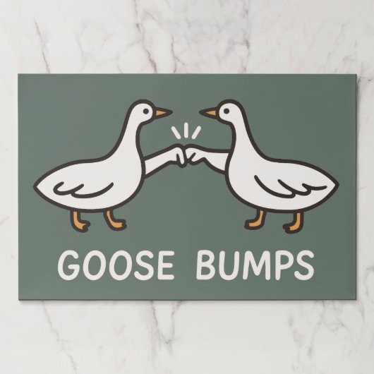 Funny Goose Bumps Cartoon | Fist Bump Geese Animal ペーパーパッド (正面)