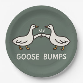 Funny Goose Bumps Cartoon | Fist Bump Geese Animal ペーパープレート