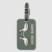 Funny Goose Bumps Cartoon | Fist Bump Geese Animal ラゲッジタグ (正面縦)