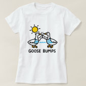 Funny Goose Bumps; Cute Summer with Geese  Tシャツ (デザイン正面)