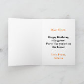 Funny Goose Card Silly Goose on the Loose Birthday カード (内部)