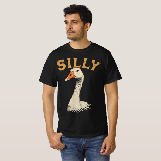 Funny Goose Graphic Tee – Silly Goose Tシャツ (正面フル)
