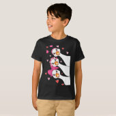 Funny Goose Happy Valentine Goose Cute Heart Lover Tシャツ (正面フル)