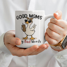 Funny Goose Mom Coffee Mug Good Moms Say Bad Words コーヒーマグカップ
