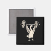 Funny Goose Muscle Mommy Gym Pump Cover Weights Fi マグネット (正面/裏面)