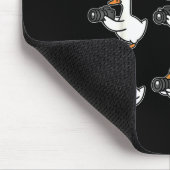 Funny Goose Photographer Photography Camera Photo  マウスパッド (コーナー)