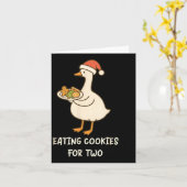 Funny Goose Pregnancy Pregnant Announcement To Hus カード (黄色い花)