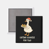 Funny Goose Pregnancy Pregnant Announcement To Hus マグネット (正面/裏面)