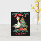 Funny Goose Probably Gonna Jingle Some Of The Way  カード (黄色い花)