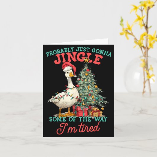 Funny Goose Probably Gonna Jingle Some Of The Way  カード (黄色い花)