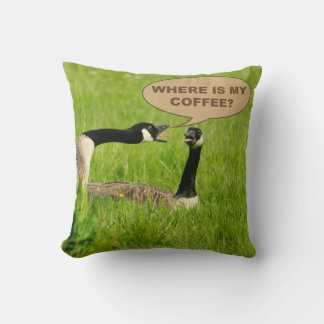 Funny Goose - Where Is My Coffee クッション