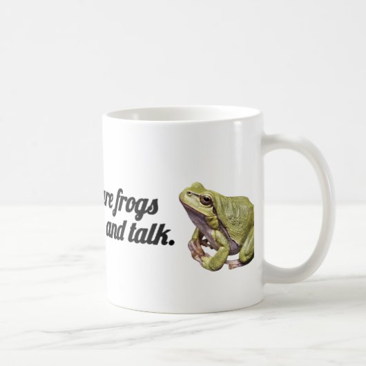 ✨ Funny Gossip Frog Mug |“They Drink & Talk” Quote コーヒーマグカップ (右)