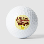 Funny Got That Dog In Me Monogram Custom Titleist ゴルフボール (正面)
