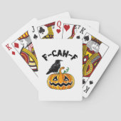 Funny Gothic Crow Humor F-Caw-F Essential トランプ (裏面)