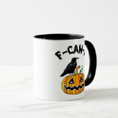 Funny Gothic Crow Humor F-Caw-F Essential マグカップ (正面右)