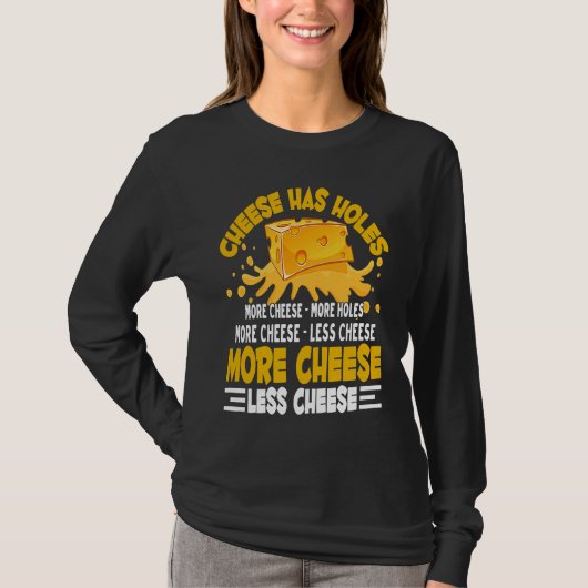 Funny Gouda Lover Cheesus More Cheese Brie Gouda V Tシャツ (正面)