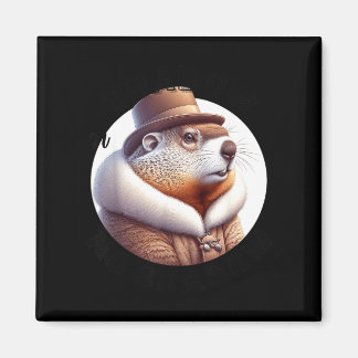 Funny Goundhog Graphic  マグネット