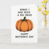 Funny Gourd Mothers Day Card カード (黄色い花)