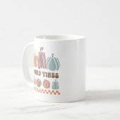 Funny “Gourd Vibes” Fall コーヒーマグカップ (正面左)
