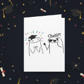 Funny Graduate ChatGPT Doodle Celebration Design カード