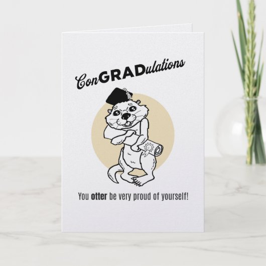 Funny Graduation Card - Congrats Grad カード (正面)