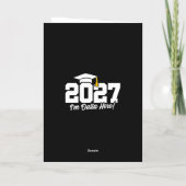 Funny Graduation Quote Senior Class of 2027 カード (裏面)