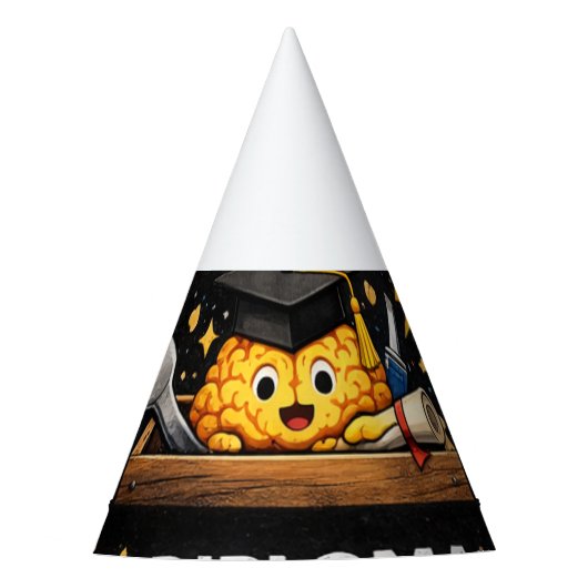 Funny Graduation Shirt – I Graduated Now What パーティーハット (正面)