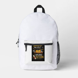 Funny Graduation Shirt – I Graduated Now What プリントバックパック