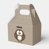 Funny Grammar Owl Cartoon for Writers & Word Nerds フェイバーボックス (裏面サイド)