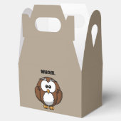 Funny Grammar Owl Cartoon for Writers & Word Nerds フェイバーボックス (オープン)