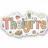 Funny Grammar: Theiyr're Their There They're シール (正面)