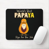 Funny Grandfather World's Papa Papaya Pun  マウスパッド (マウス)