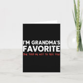 Funny Grandma’s Favorite Granhild I'm Grandma’s Fa カード (正面)