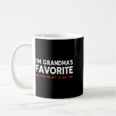 Funny Grandma’s Favorite Granhild I'm Grandma’s Fa コーヒーマグカップ (左)