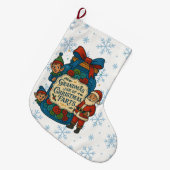 Funny Grandma’s Jar of Christmas Farts ラージクリスマスストッキング (正面 (吊り時))