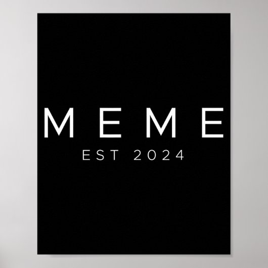 Funny Grandma Soon To Be Meme Est 2024 New Grandma ポスター (正面)