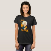 Funny Grandma With Coffee - Me Without Coffee - Sa Tシャツ (正面フル)