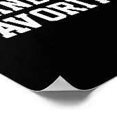 Funny Grandma's Favorite Black Modern Clic Crew  ポスター (角)