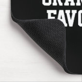 Funny Grandma's Favorite Black Modern Clic Crew マウスパッド (コーナー)