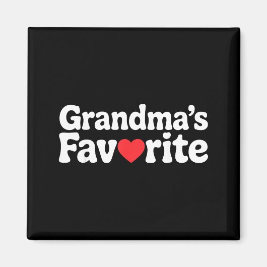Funny Grandmas Favorite Family Humor Tees For Men マグネット (正面)