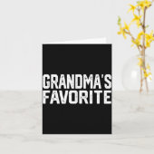 Funny Grandma's Favorite Grandparent Granhild カード (黄色い花)