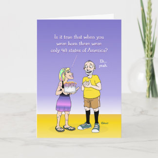 Funny Grandpa Birthday Greeting Card カード