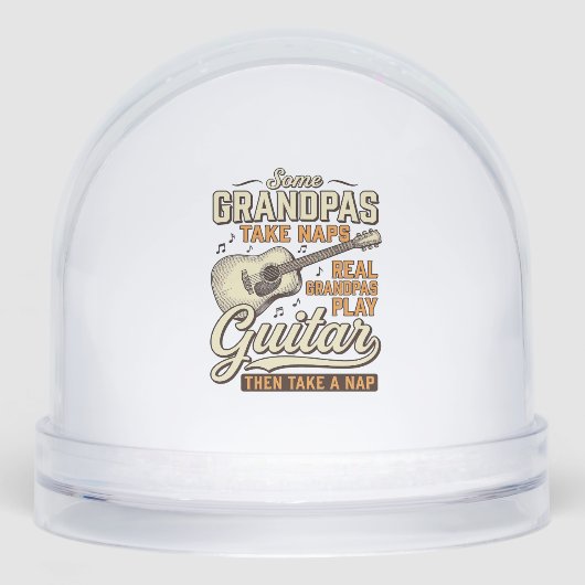 Funny Grandpa Guitar Vintage Engraving Shirt Desig (正面)