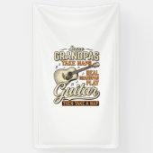 Funny Grandpa Guitar Vintage Engraving Shirt Desig 横断幕 (縦)