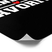 Funny Grandparent Favorite Granhild  ポスター (角)