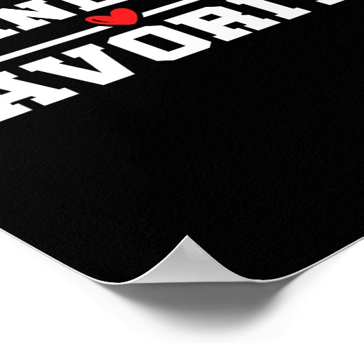 Funny Grandparent Favorite Granhild  ポスター (角)